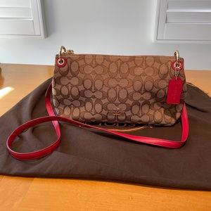 COACH pink crossbody bag